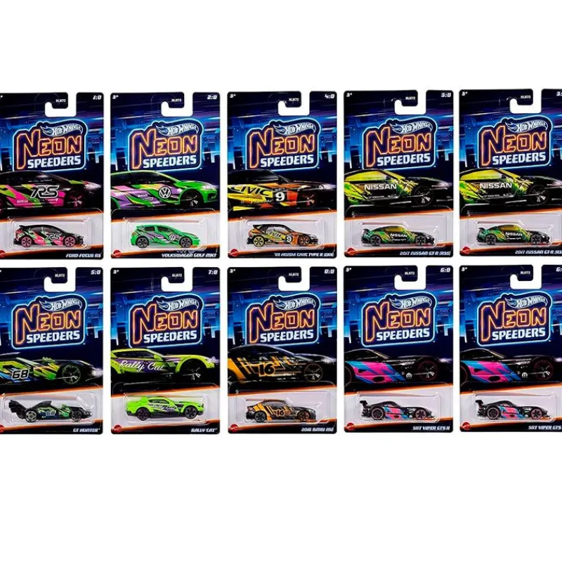 MATTEL Hot Wheels Neon Speeders Vehículo Individual STD- Vehículos, Trenes Y Parkings