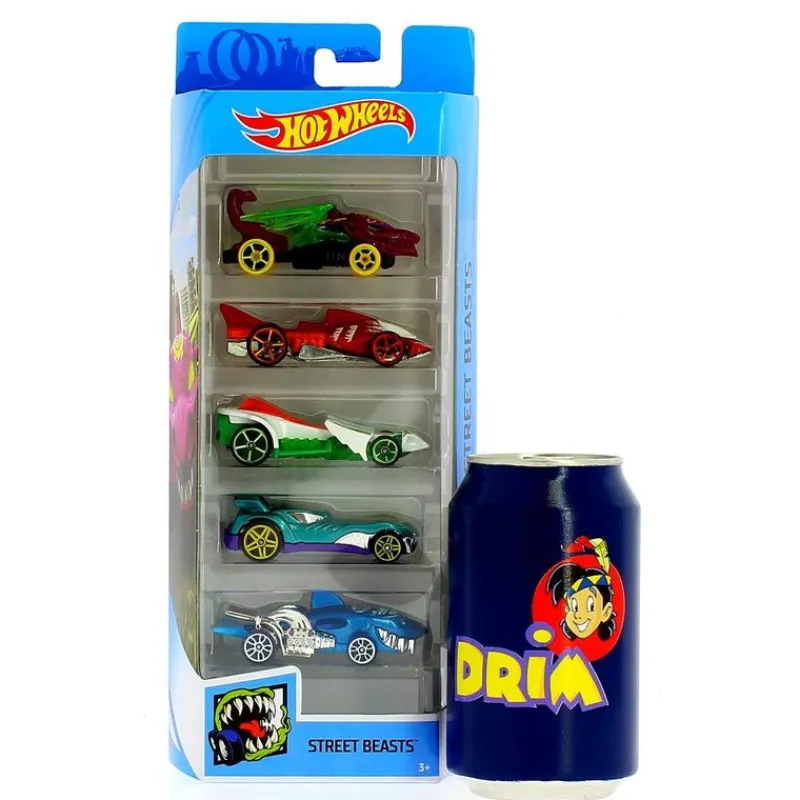 MATTEL Hot Wheels Pack 5 Vehículos Surtidos- Vehículos, Trenes Y Parkings