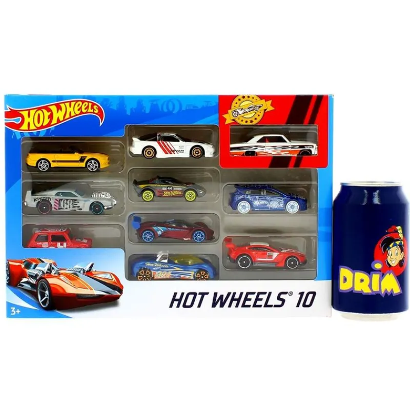 MATTEL Vehículos, Trenes Y Parkings|Hot Wheels Pack 10 Vehiculos