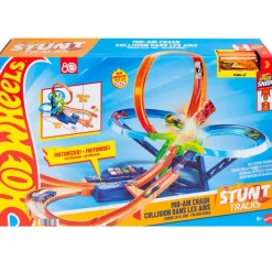 MATTEL Hot Wheels Pista Acrobática Choque en el Aire- Vehículos, Trenes Y Parkings