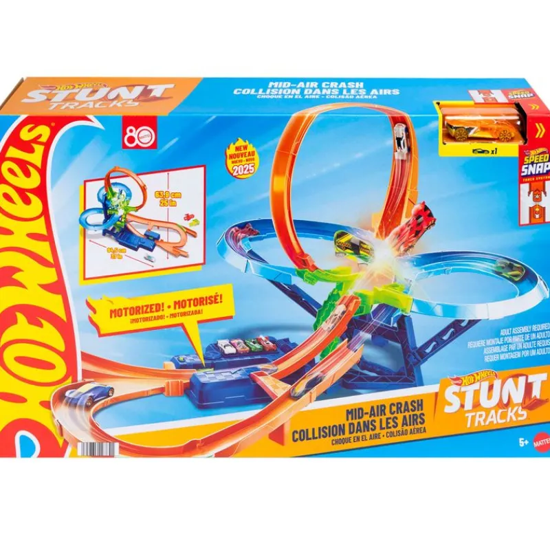 MATTEL Hot Wheels Pista Acrobática Choque en el Aire- Vehículos, Trenes Y Parkings