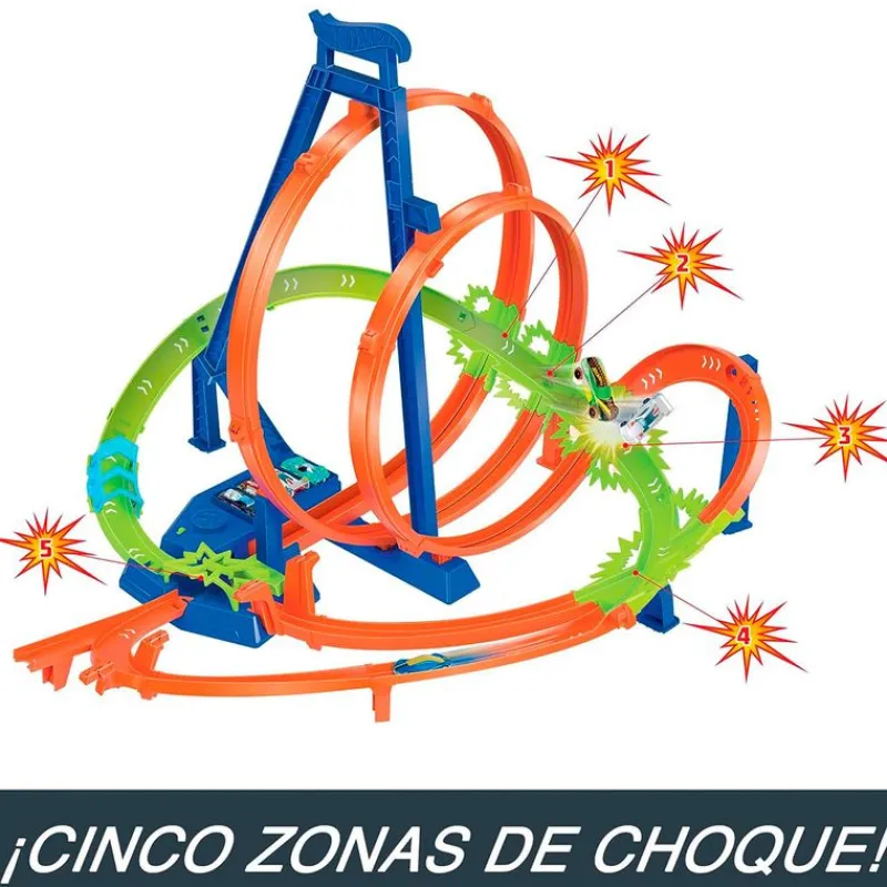 MATTEL Hot Wheels Pista Choques Épicos- Vehículos, Trenes Y Parkings