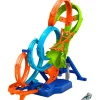 MATTEL Hot Wheels Pista Colisión de 4 Loopings- Vehículos, Trenes Y Parkings