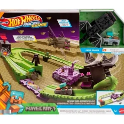 MATTEL Vehículos, Trenes Y Parkings|Hot Wheels Raceverse Minecraft Pista