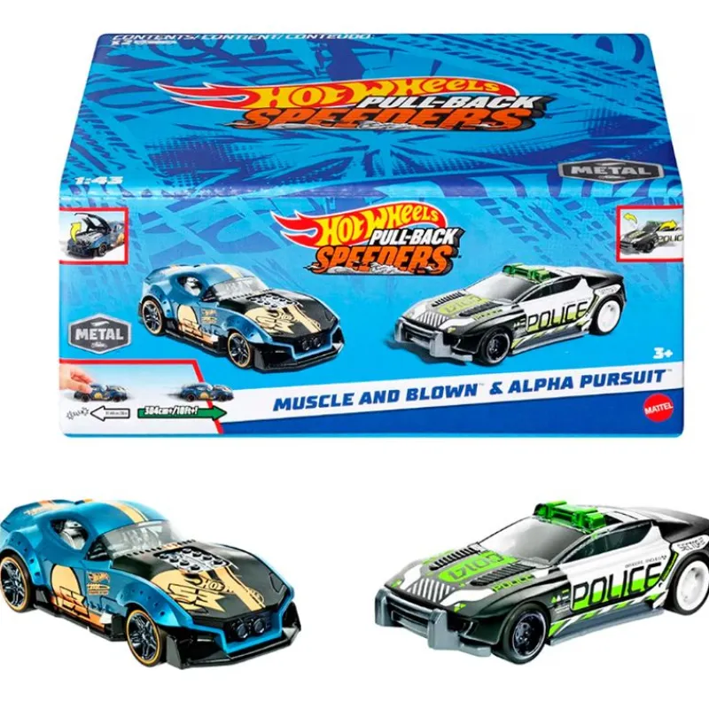 MATTEL Hot Wheels Speeders Pack 2 Coches Surtidos- Vehículos, Trenes Y Parkings