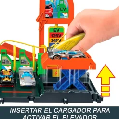 MATTEL Vehículos, Trenes Y Parkings|Hot Wheels Super Estación de Coches Eléctricos