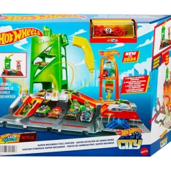 MATTEL Vehículos, Trenes Y Parkings|Hot Wheels Super Estación de Coches Eléctricos