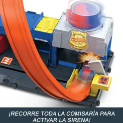 MATTEL Vehículos, Trenes Y Parkings|Hot Wheels Supercomisaría de Policía