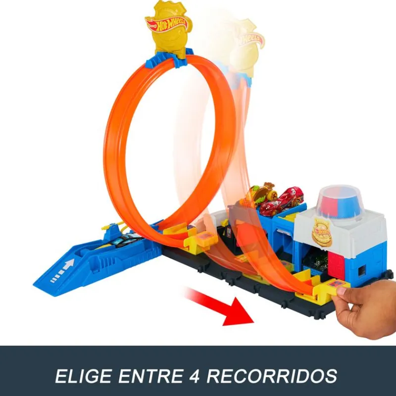 MATTEL Vehículos, Trenes Y Parkings|Hot Wheels Supercomisaría de Policía