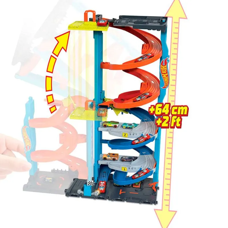 MATTEL Hot Wheels Torre de Carreras- Vehículos, Trenes Y Parkings