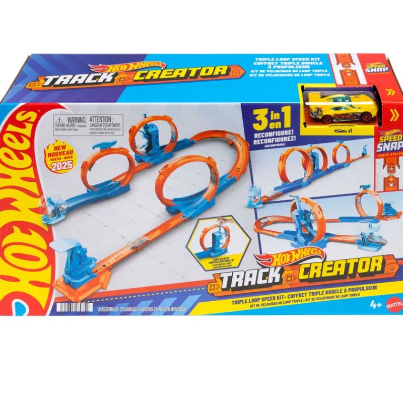 MATTEL Vehículos, Trenes Y Parkings|Hot Wheels Track Creator Triple Looping