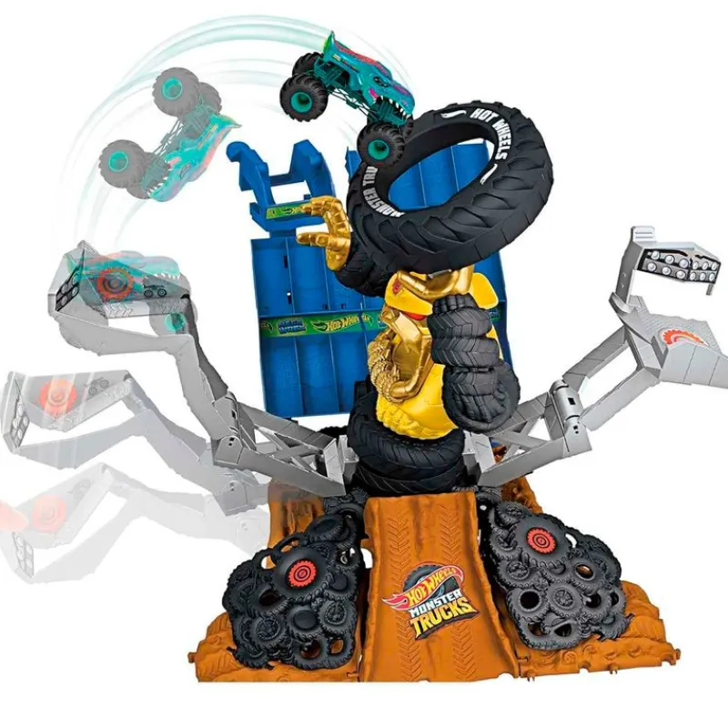 MATTEL Vehículos, Trenes Y Parkings|Hot Wheels Trucks Arena Mega Wrex vs Crushzilla
