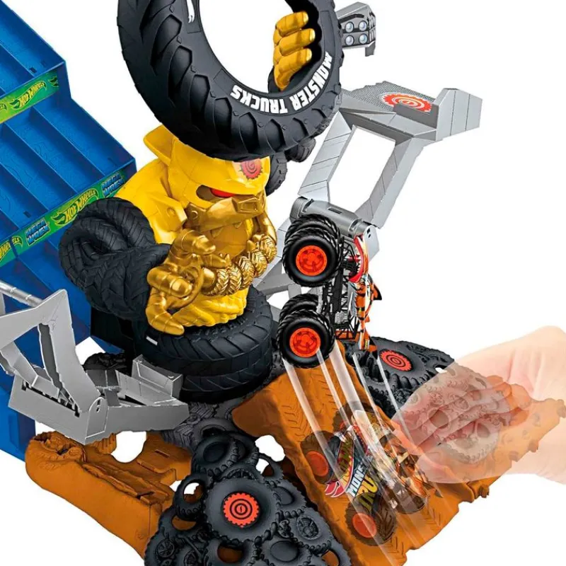 MATTEL Vehículos, Trenes Y Parkings|Hot Wheels Trucks Arena Mega Wrex vs Crushzilla