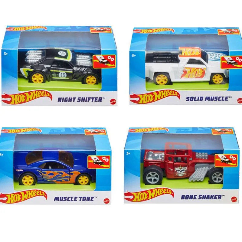 MATTEL Hot Wheels Vehículo Retrofricción 1:43 Surtido- Vehículos, Trenes Y Parkings