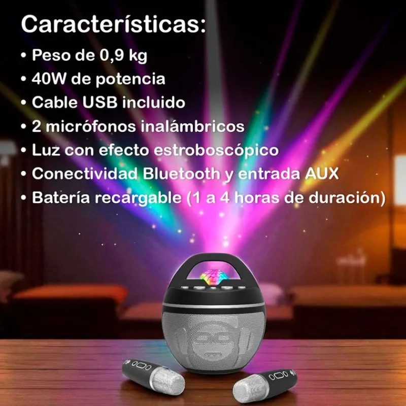 CEFA iDance Speaker Karaoke Party Ball- Instrumentos Musicales