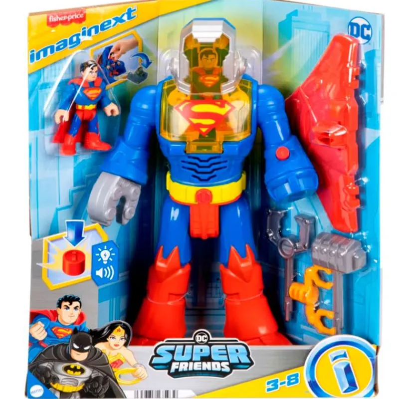 IMAGINEXT Figuras Y Figuras De Acción|DC Super Friends Figura de Superman con Exotraje