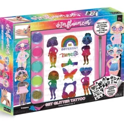 SELECCION DRIM Influencer Pack Glitter Tatuajes- Juegos Y Juguetes De Imitación