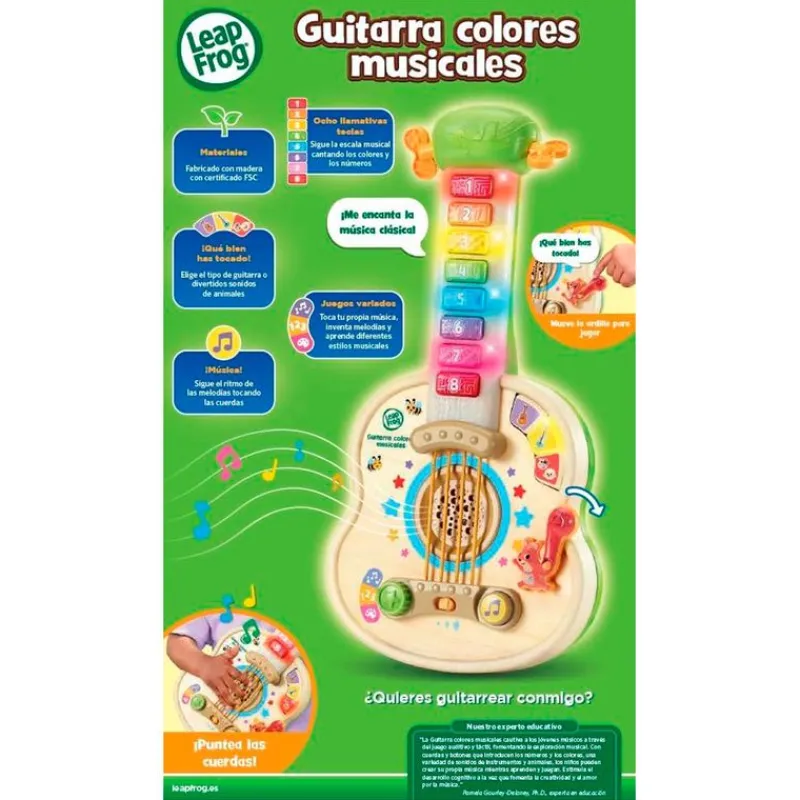 VTECH Instrumentos Musicales|Instrumento Infantil Guitarra Colores Musicales