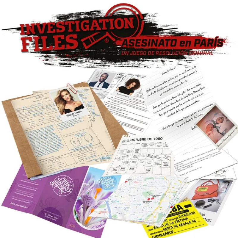 GOLIATH Juegos De Mesa|Investigation Files: Asesinato en París