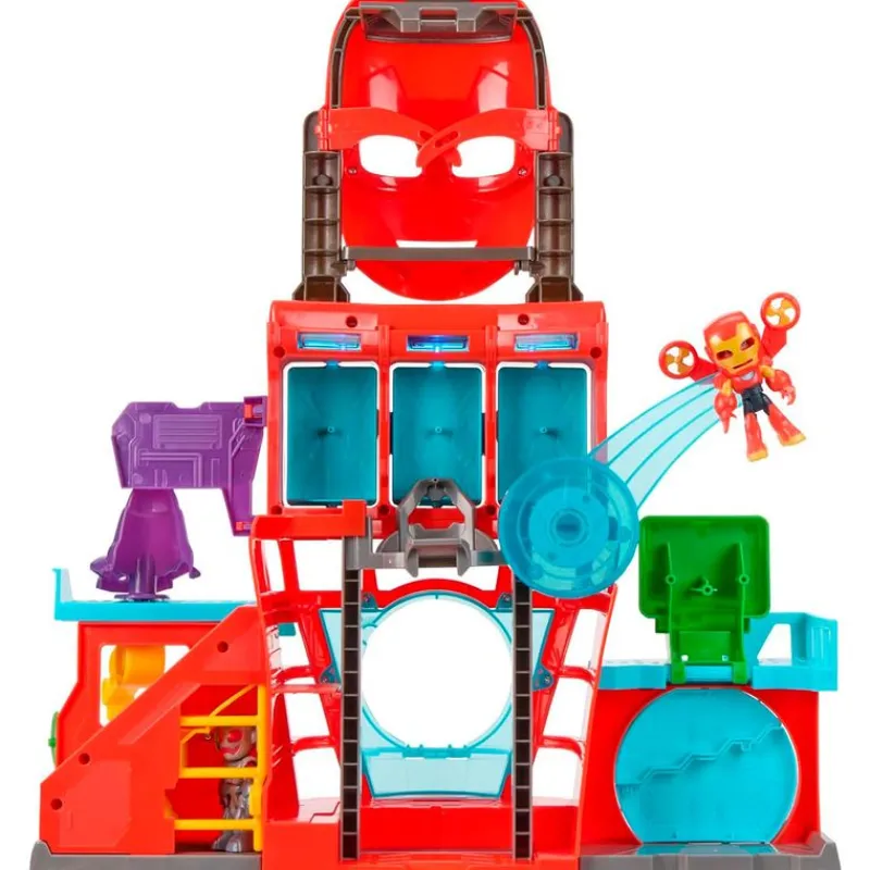 HASBRO Figuras Y Figuras De Acción|Iron Man y sus Increíbles Amigos Cuartel General