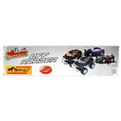 DRIM DISCOUNT Vehículos, Trenes Y Parkings|Jeep de Juguete con Remolque y Descapotable Negro y Azul