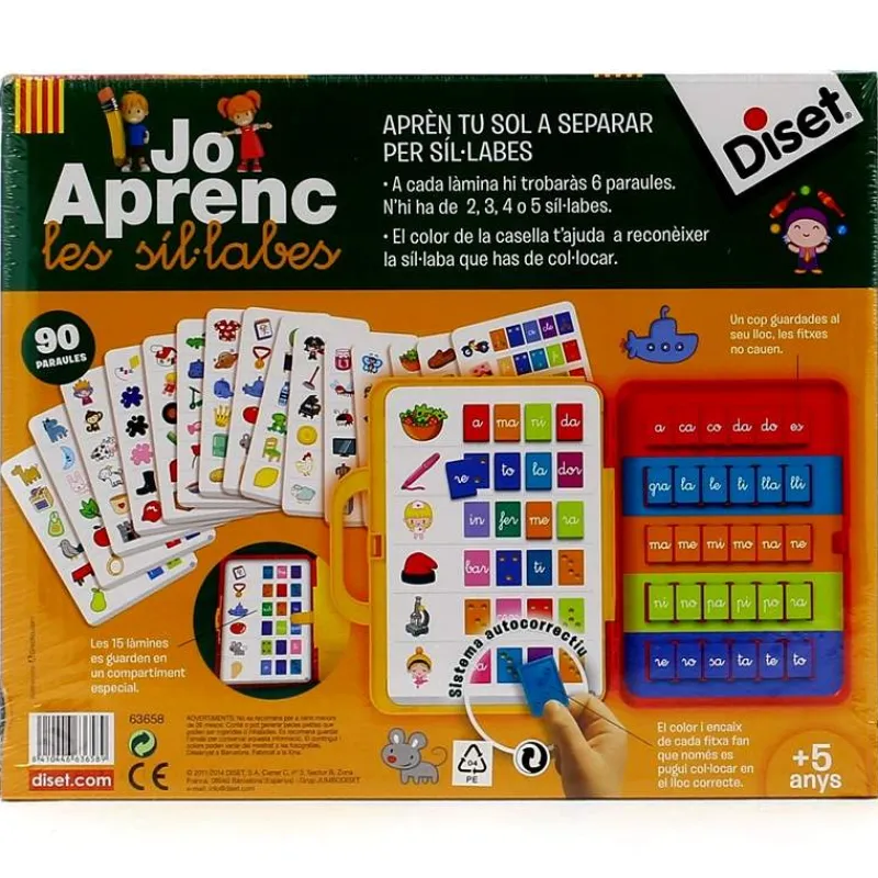 DISET Jo Aprenc Les Sil-labes en Catalán- Artículos En Catalán|Juegos Y Juguetes Educativos