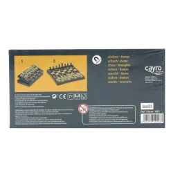 CAYRO Juegos De Mesa|Juego Ajedrez y Damas Magnético