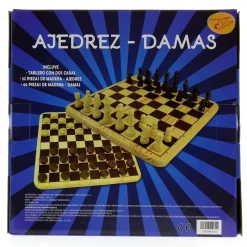 DRIM DISCOUNT Juegos De Mesa|Juegos De Madera|Juego de Madera de Ajedrez y Damas