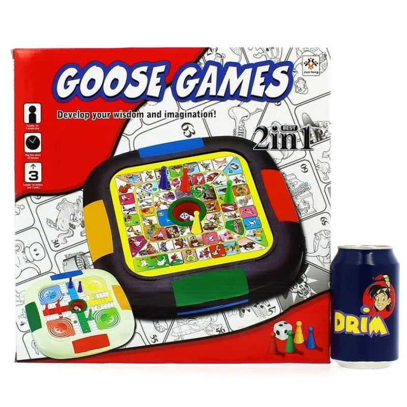 DRIM DISCOUNT Juego de Mesa Parchís / Oca- Juegos De Mesa