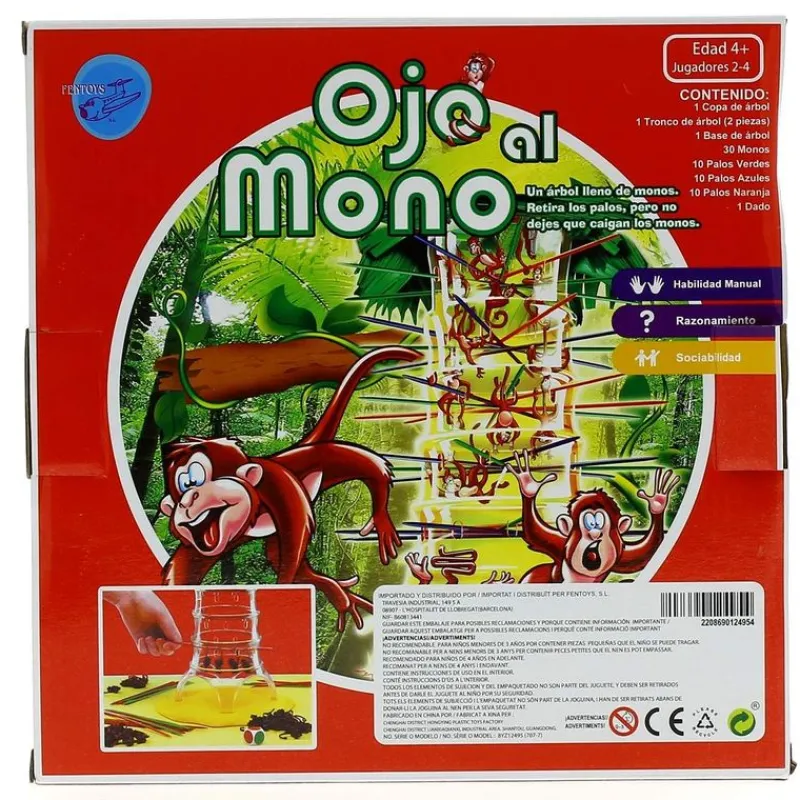 DRIM DISCOUNT Juego de Monos y Palos- Juegos De Mesa