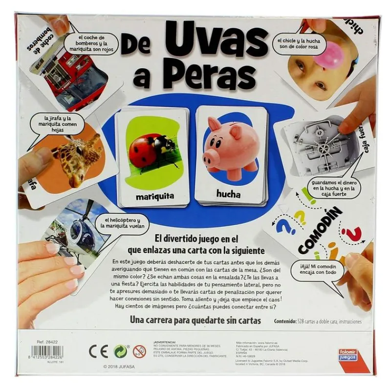 FALOMIR Juego De Uvas a Peras- Juegos De Mesa