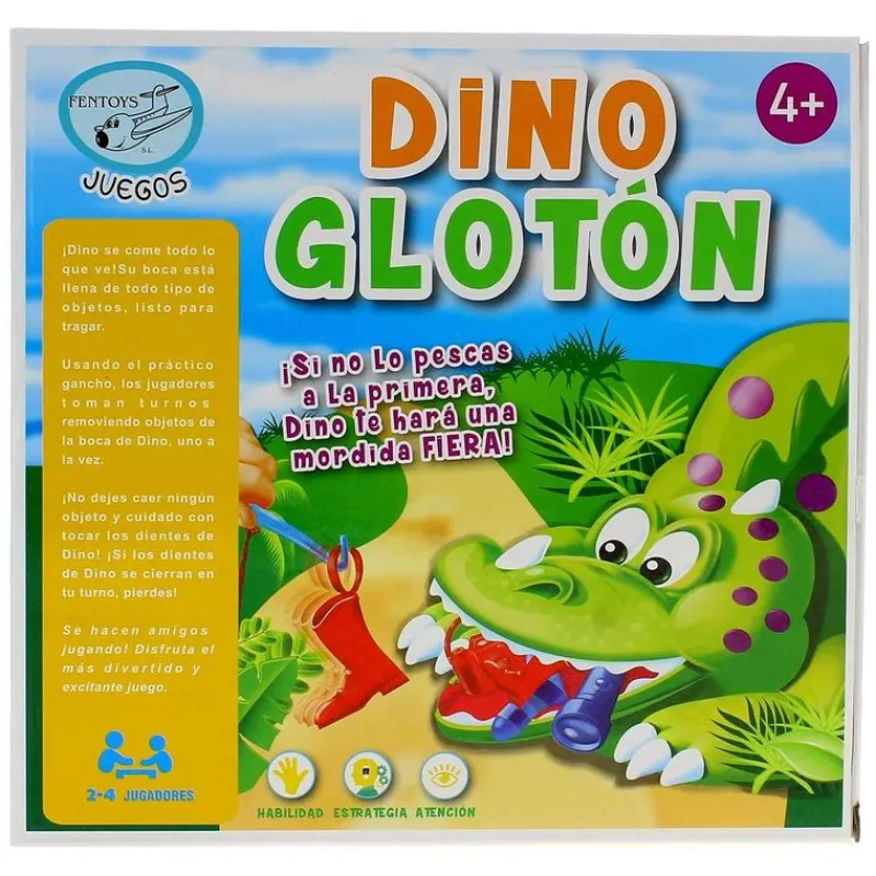 DRIM DISCOUNT Juego Dino Glotón- Juegos De Mesa
