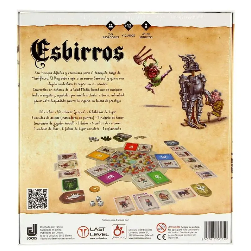 MERCURIO Juego Esbirros- Juegos Para Expertos|Juegos De Mesa