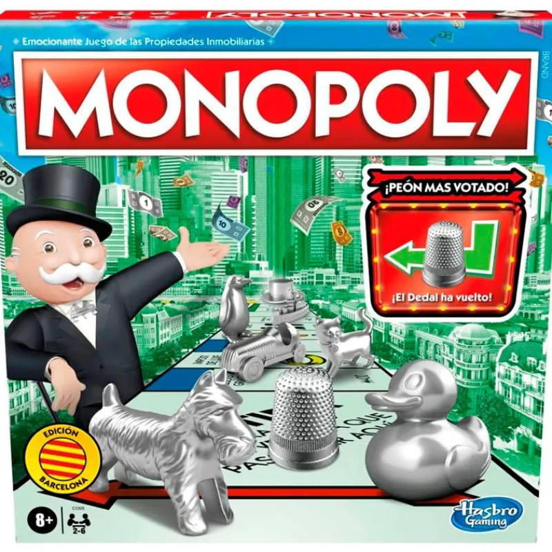 HASBRO Juego Monopoly de Barcelona- Amigos Y Familia|Juegos De Mesa