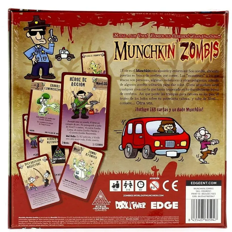 ASMODEE Juego Munchkin Zombies Nueva Edición- Juegos Para Expertos|Halloween