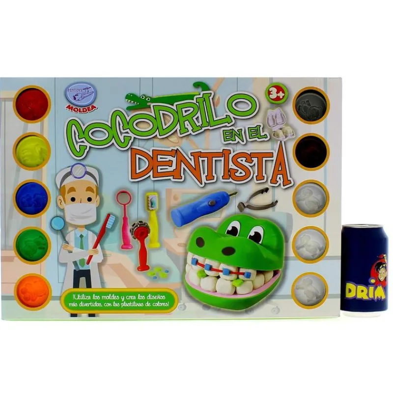DRIM DISCOUNT Juego Plastilina Cocodrilo en el Dentista- Manualidades