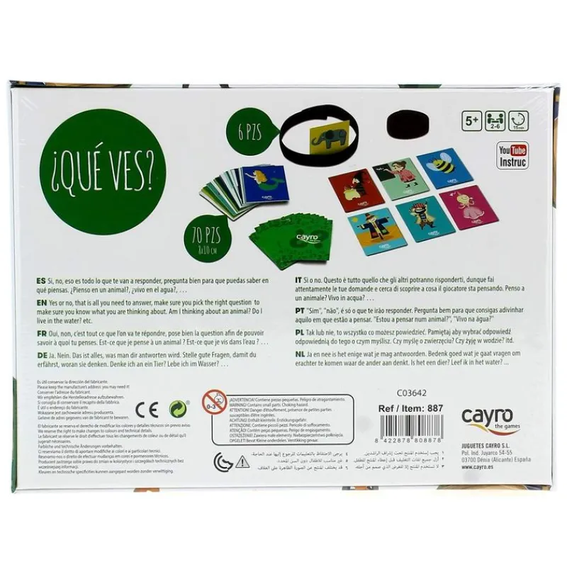 CAYRO Juego ¿Qué Ves?- Juegos De Mesa
