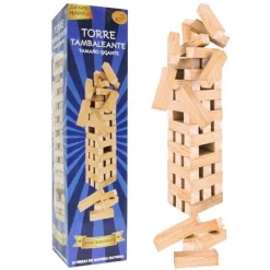 DRIM DISCOUNT Juego Torre Piezas de Madera Gigante- Juegos De Madera|Juegos De Mesa