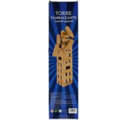 DRIM DISCOUNT Juego Torre Piezas de Madera Gigante- Juegos De Madera|Juegos De Mesa