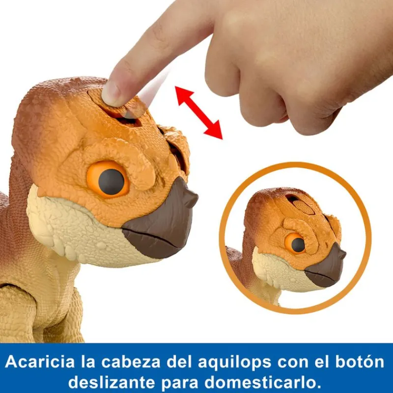 MATTEL Figuras Y Figuras De Acción|Jurassic World: El Renacer, Aquilops Dolores Protector Primal