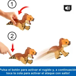 MATTEL Figuras Y Figuras De Acción|Jurassic World: El Renacer, Aquilops Dolores Protector Primal