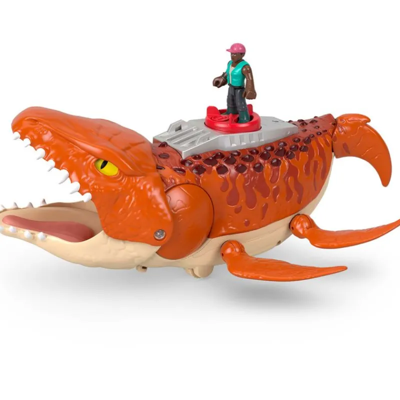 IMAGINEXT Jurassic World: El Renacer Dinosaurio Mosasaurio Persecución Mordiscos Acuáticos- Figuras Y Figuras De Acción