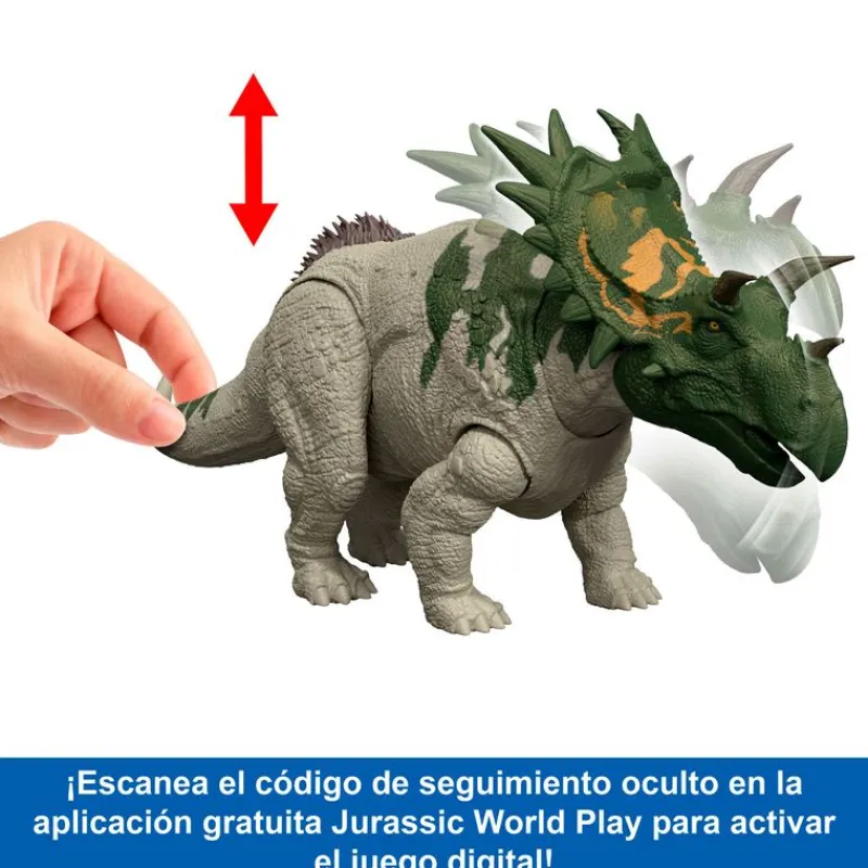 MATTEL Jurassic World: El Renacer Spiclypeus Rugido Salvaje- Figuras Y Figuras De Acción