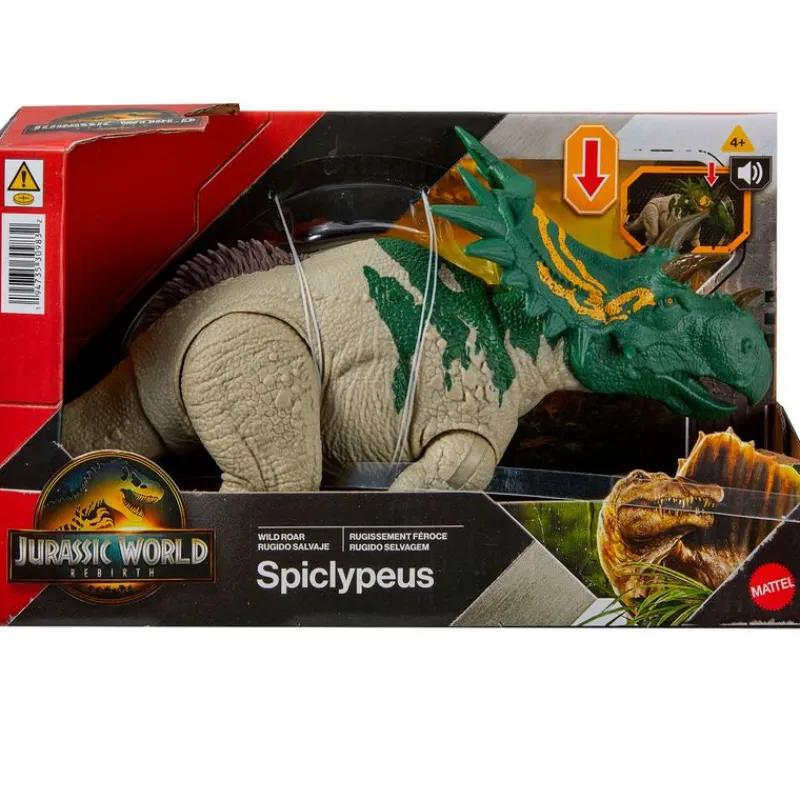 MATTEL Jurassic World: El Renacer Spiclypeus Rugido Salvaje- Figuras Y Figuras De Acción