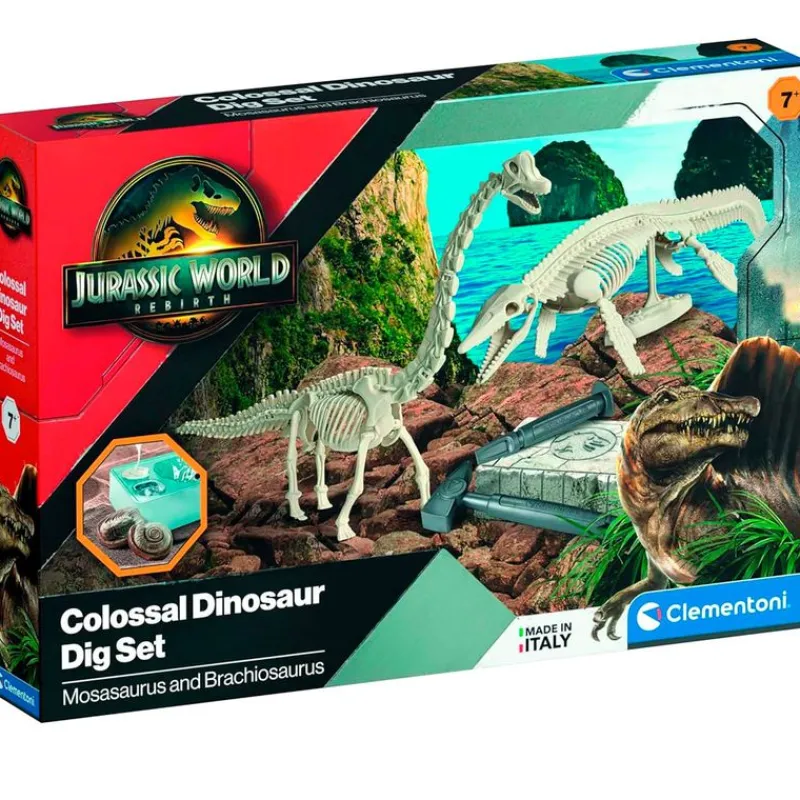 CLEMENTONI Jurassic World Kit Excavación- Juegos Y Juguetes Educativos