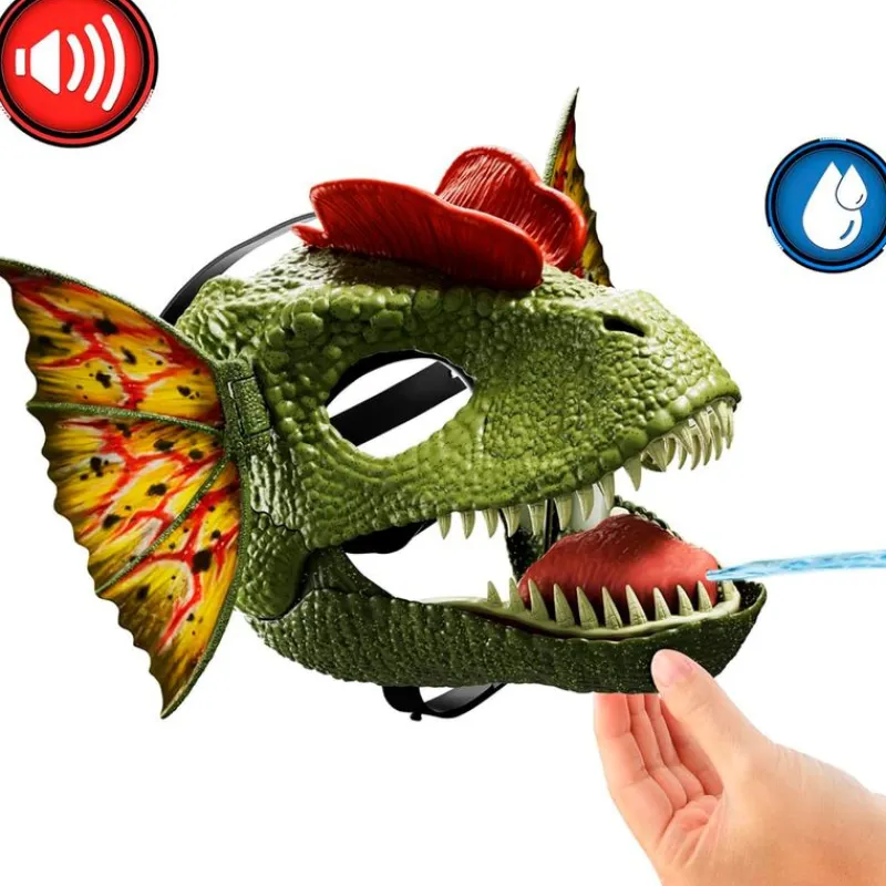 MATTEL Figuras Y Figuras De Acción|Jurassic World Máscara Dilofosaurio Venenoso