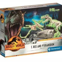 CLEMENTONI Jurassic World Pack Excavación T-Rex & Pteranodon- Juegos Y Juguetes Educativos