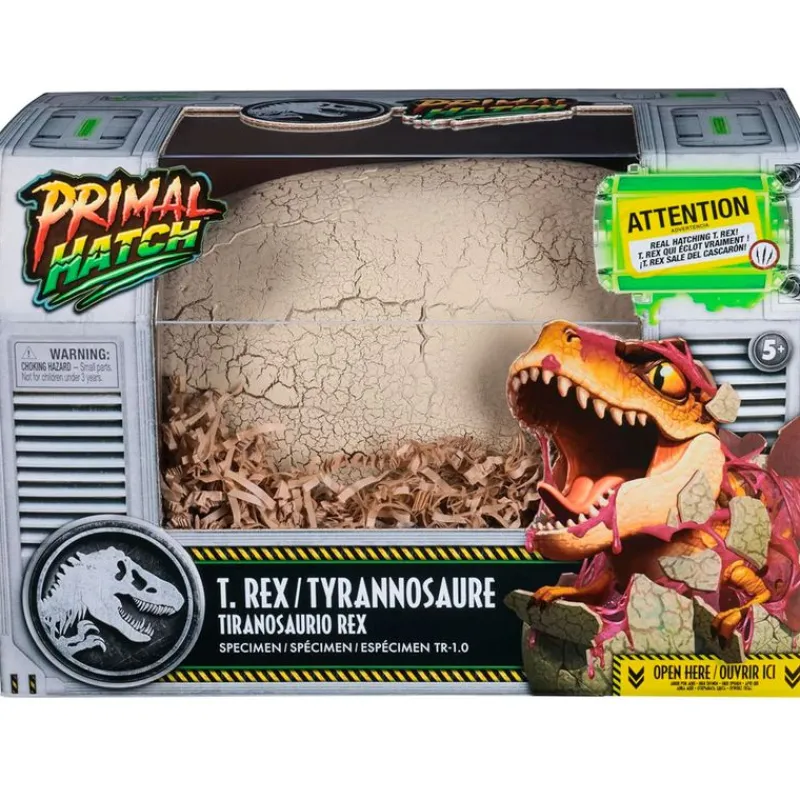 SPIN MASTER Figuras Y Figuras De Acción|Electrónicos|Jurassic World Primal Hatch T-Rex Dinosaurio Interactivo