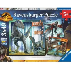 RAVENSBURGER Puzzles Y Construcciones|Jurassic World Puzzle 3x49 Piezas