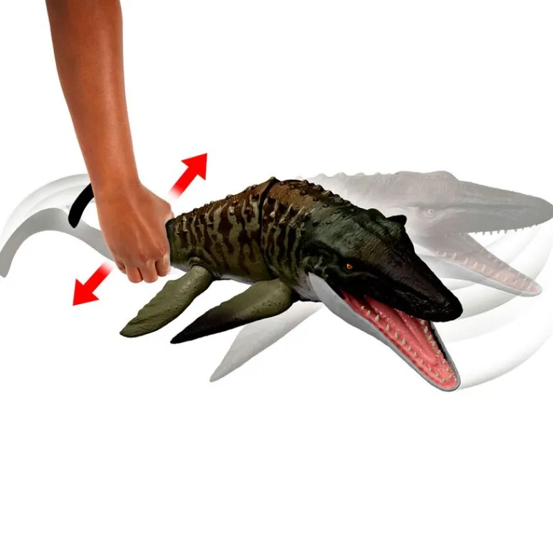 MATTEL Jurassic World: Rebirth Mosasaurio Mordedor- Figuras Y Figuras De Acción